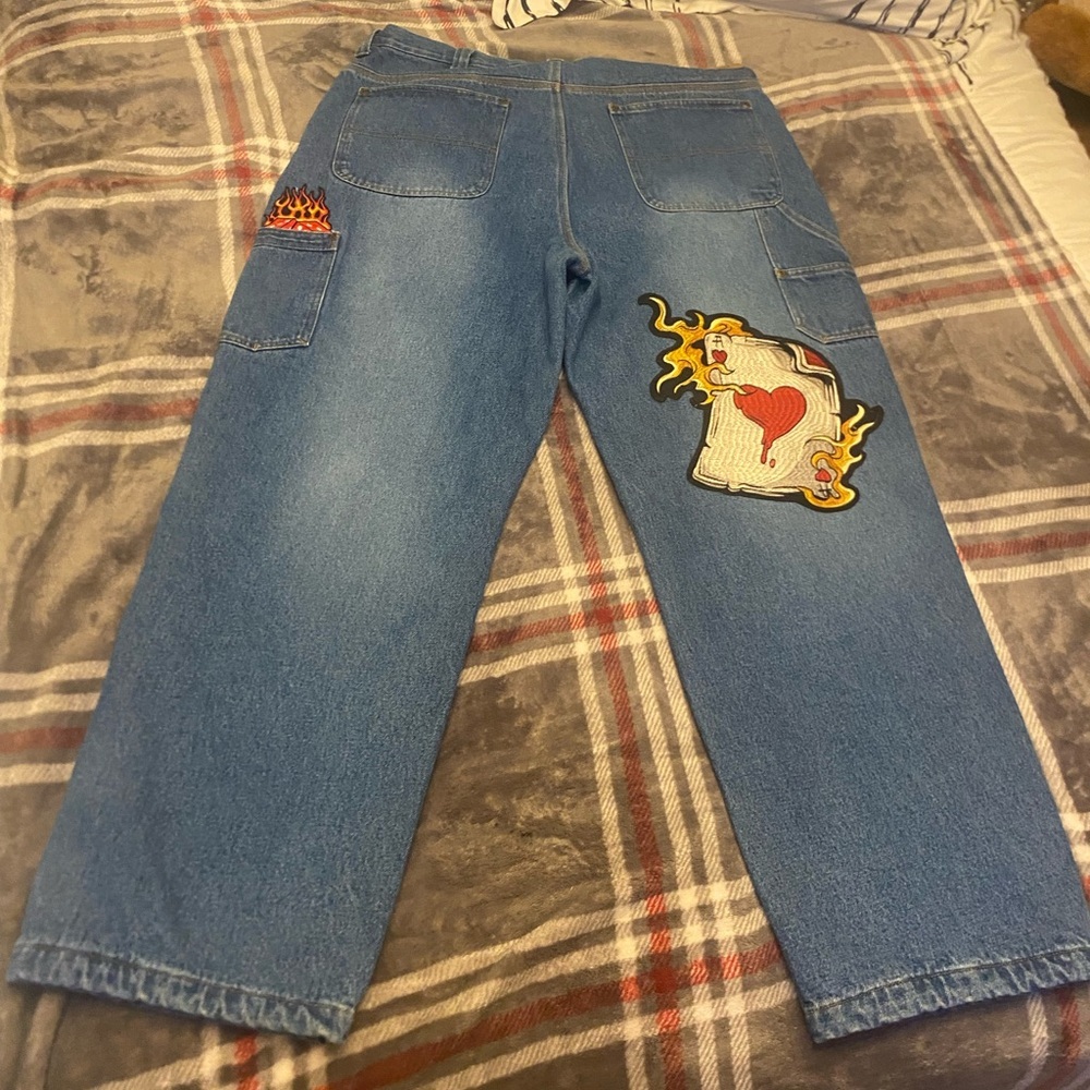 Crazy pair of custom embroidery pants